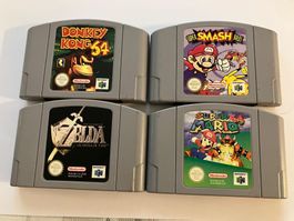 4 Nintendo 64 Spiele Konvolut gebraucht guter Zustand