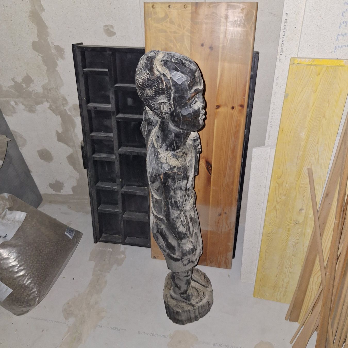 Xilografie: Holzfigur aus Afrika – Usato da Wölflinswil venduto da hus02qvarna 1