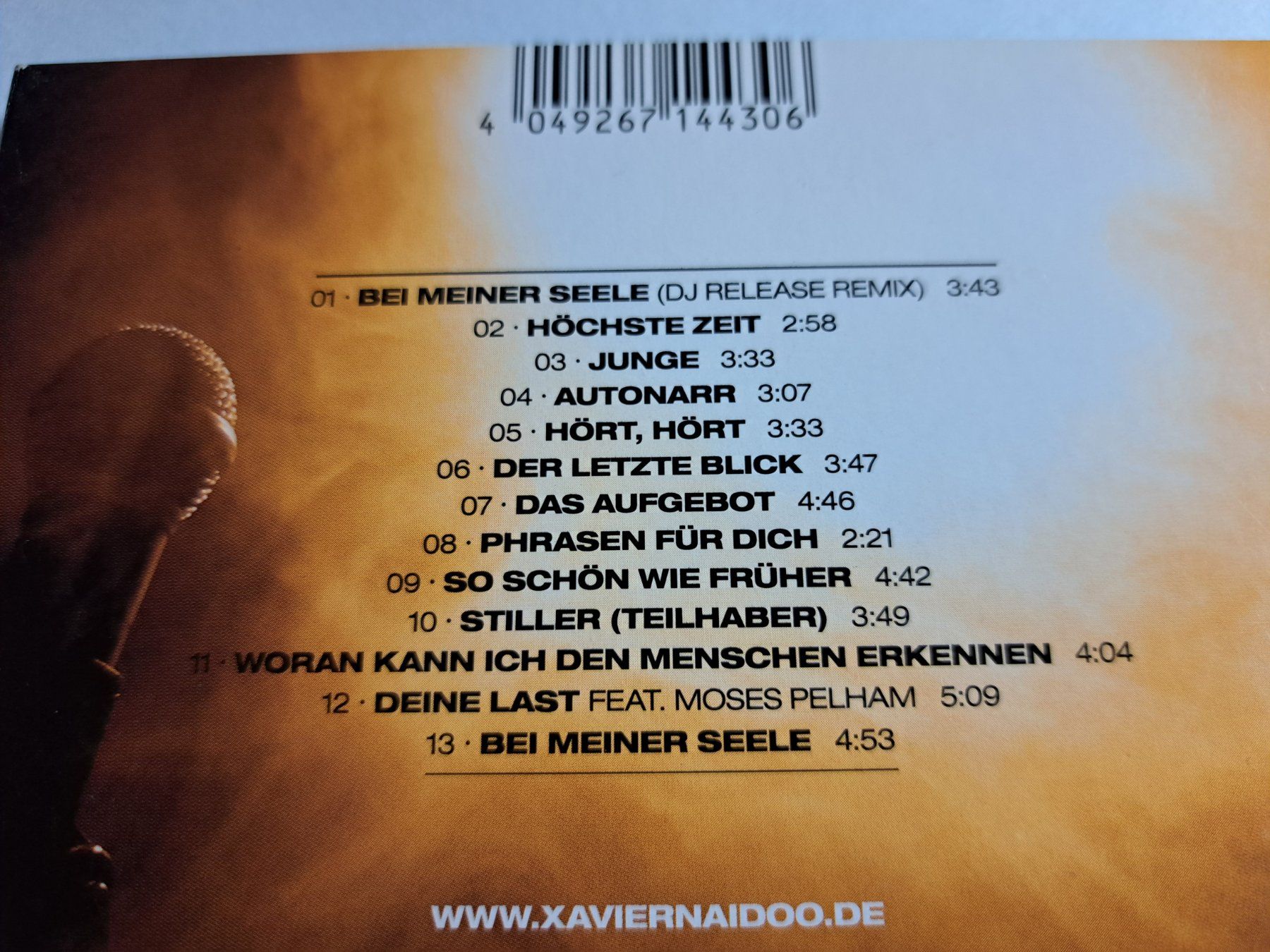 CD: XAVIER NAIDOO - Bei meiner Seele – Usato da Wichtrach venduto da LuckyLuke69 3