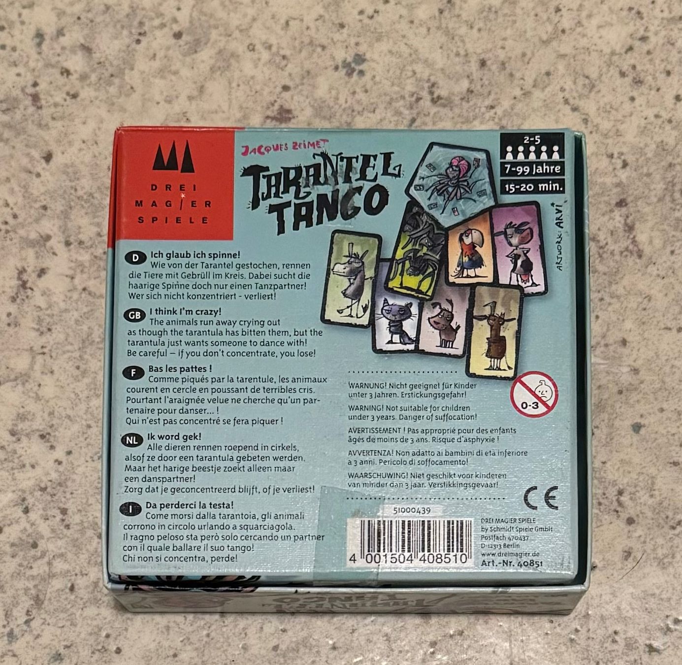 Spiele: Tarantel Tango zu verkaufen – Neu und originalverpackt aus Birmensdorf ZH von delta14 1
