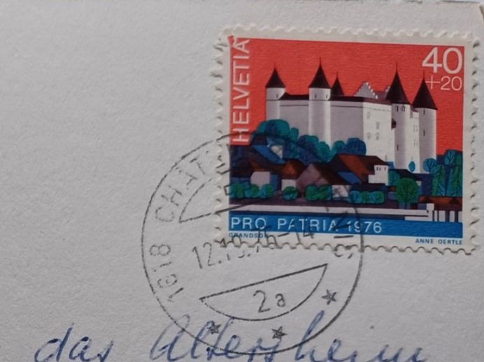 Cartoline postali: No. 2752, Les Paccots, Stempel Châtel-Saint-Denis, 1976 – Usato da Aarau Rohr venduto da mgvw 1
