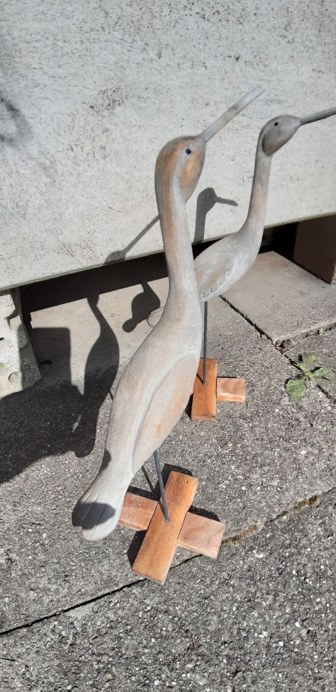 Tutte le decorazioni: 2 x Holzfiguren Vögel / Dekofiguren – Usato da Henggart venduto da hen_9f22