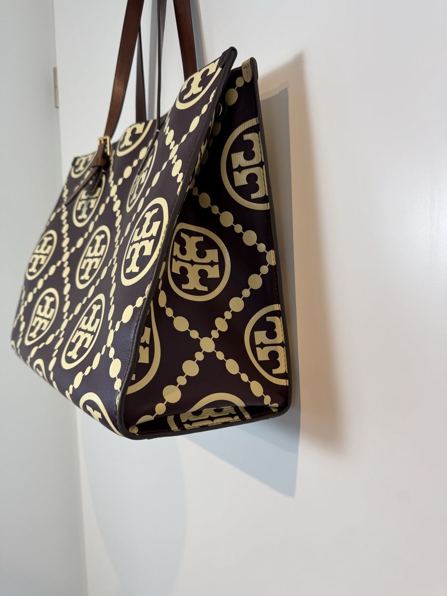 Tory Burch Borse da donna: Tory Burch T Monogram Contrast Tote Bag – Usato da Hurden venduto da rac_wyf8 4