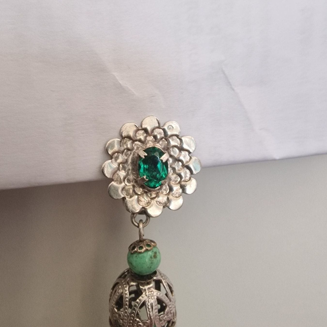 Ohrringe & -stecker: Wunderschöne antike filigrane Ohrringe im Art Deco Stil – Gebraucht aus Birr von sen_8djr 7