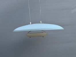 Halogen Hängelampe / Deckenlampe Milchglas