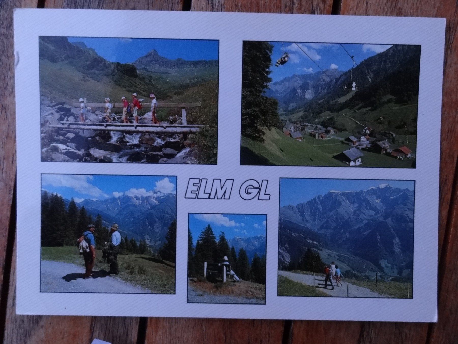 Ansichtskarten: Elm - GL - 1990, souvenir Suisse – Gebraucht aus St Léonard von Riglin