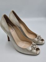 Christian Dior Pumps Peep Toe Gr. 39 Champagne