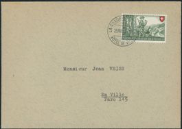 1948 - Pro Patria - Brief - EF - La Chaux de Fonds NE
