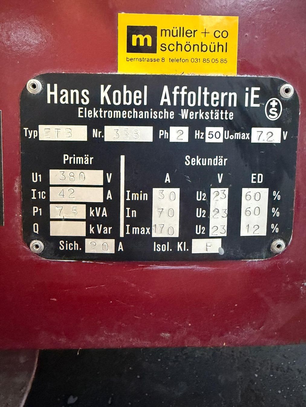 Löten & Schweissen: Elektrodenschweissgerät Schweizer Qualität – Gebraucht aus Oberhünigen von loseneggerm 1