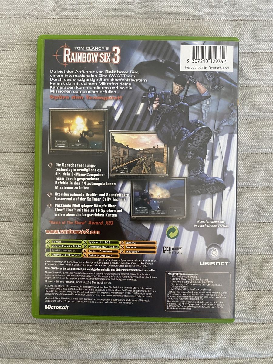 Microsoft Giochi: Tom Clancy's Rainbow Six 3 für Xbox – Usato da Thunstetten venduto da Virus_33 2