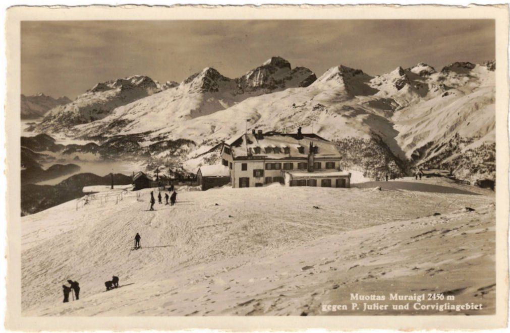 Cartoline postali: St. Moritz - Standseilbahn Muottas Muragl Bergstation – Usato da Binningen venduto da Mountainrider