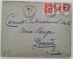 Frankreich Rotes Kreuz 1942, Brief von Alan nach Genf