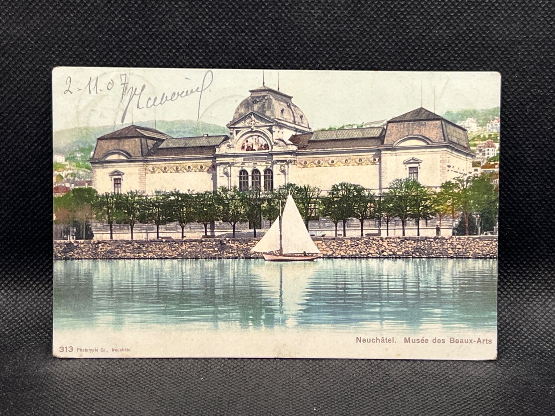 Cartoline postali: Neuchâtel. Musée des Beaux-Arts – Usato da Widnau venduto da Brusi9
