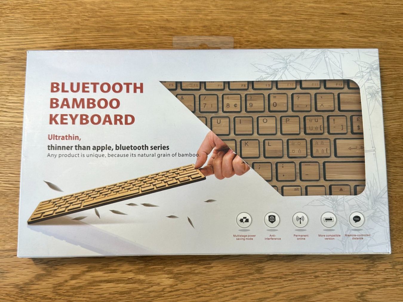 Tastiere: Bambus-Bluetooth-Tastatur - ungebraucht! – Usato da Goldach venduto da Nekiii