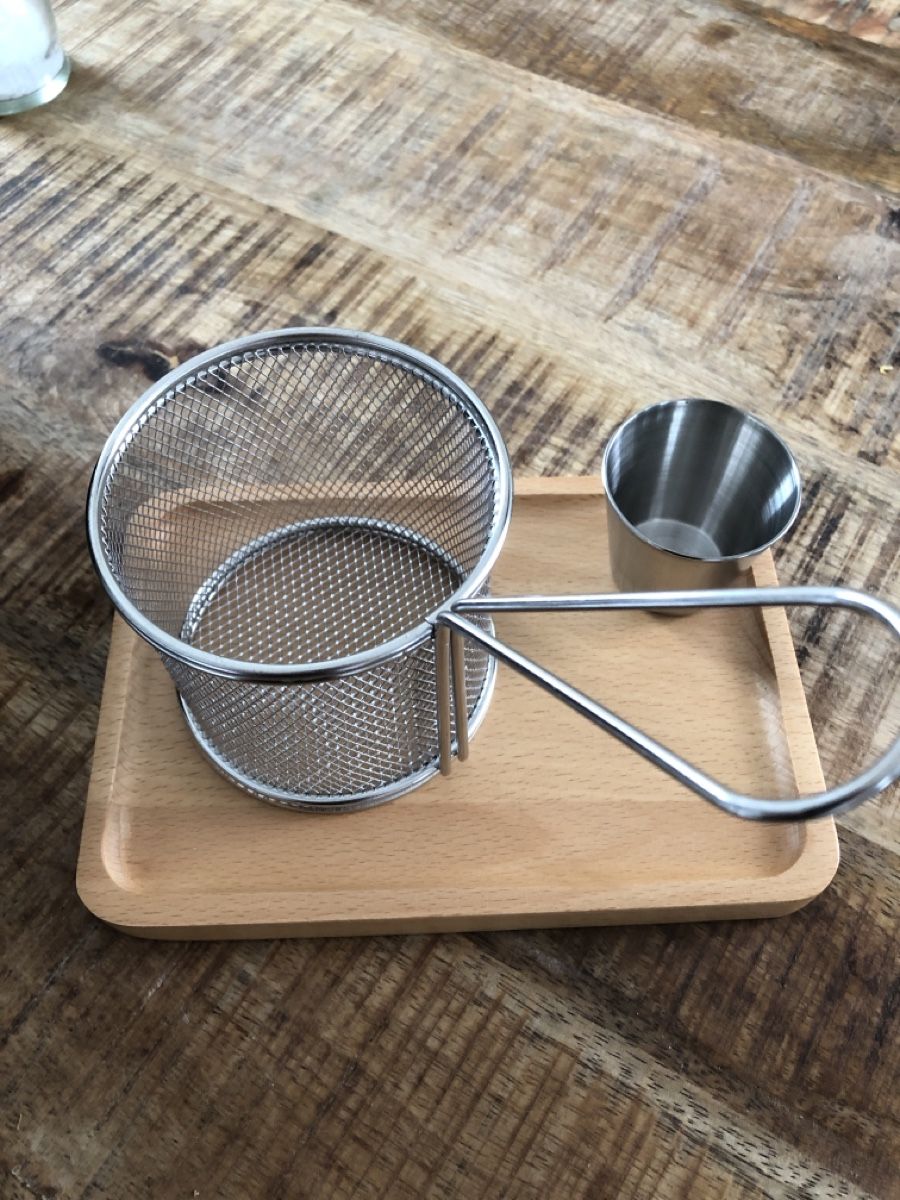 Pommes-Frites-Ständer Aus Metall – Tütenhalter Für Snacks – 10 X 14,5 Cm – Für Café, Picknick & Party
