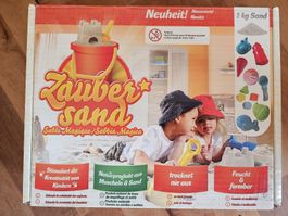 Zaubersand Spielset mit 1kg Sand und Zubehör neuwertig