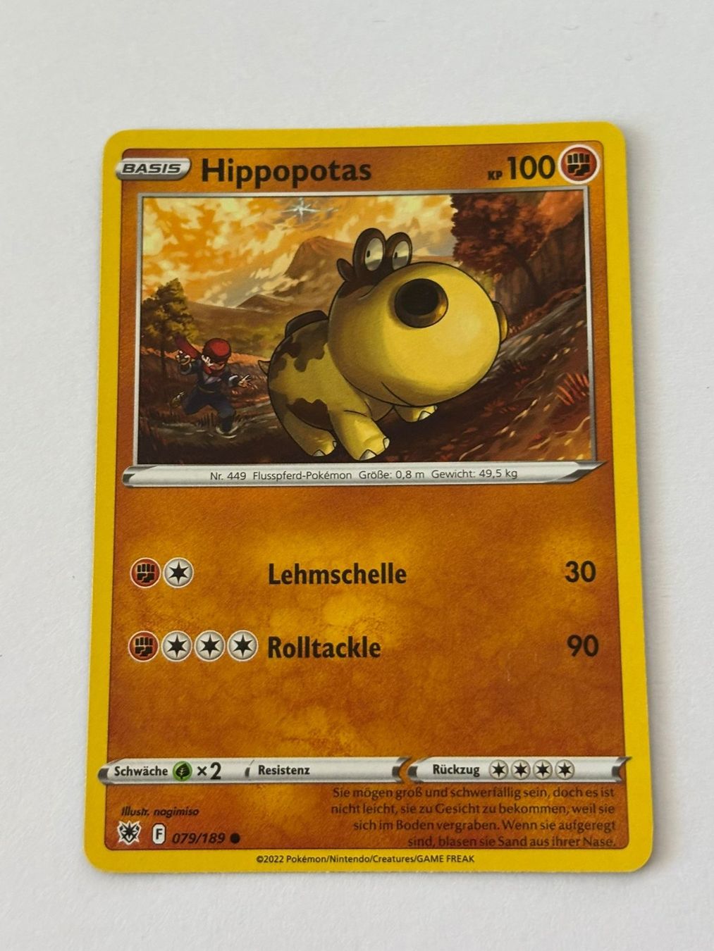 Pokémon Carte collezionabili: Hippopotas 079/189 – Usato da Herisau venduto da Seyashop_2