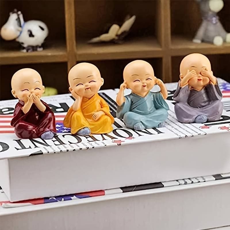 Figuren: 4 kleine Mönche – Neu und originalverpackt aus Diepoldsau von preisparadies-ch
