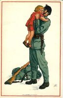 Militär Vater nimmt Abschied von Tochter  Motiv