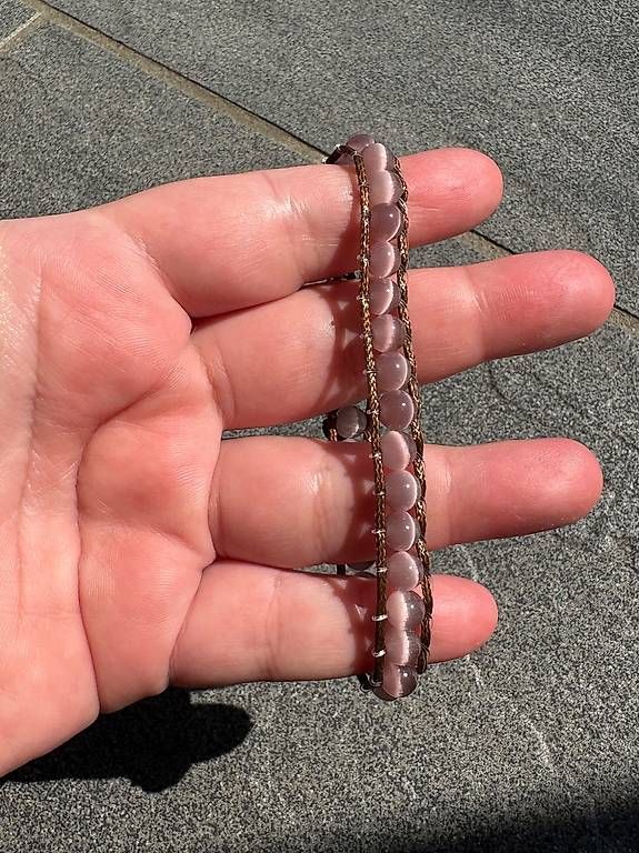 Bracciali & Braccialetti: Bracciale macrame con pietra occhio di gatto – Usato da Salorino venduto da Ann_db
