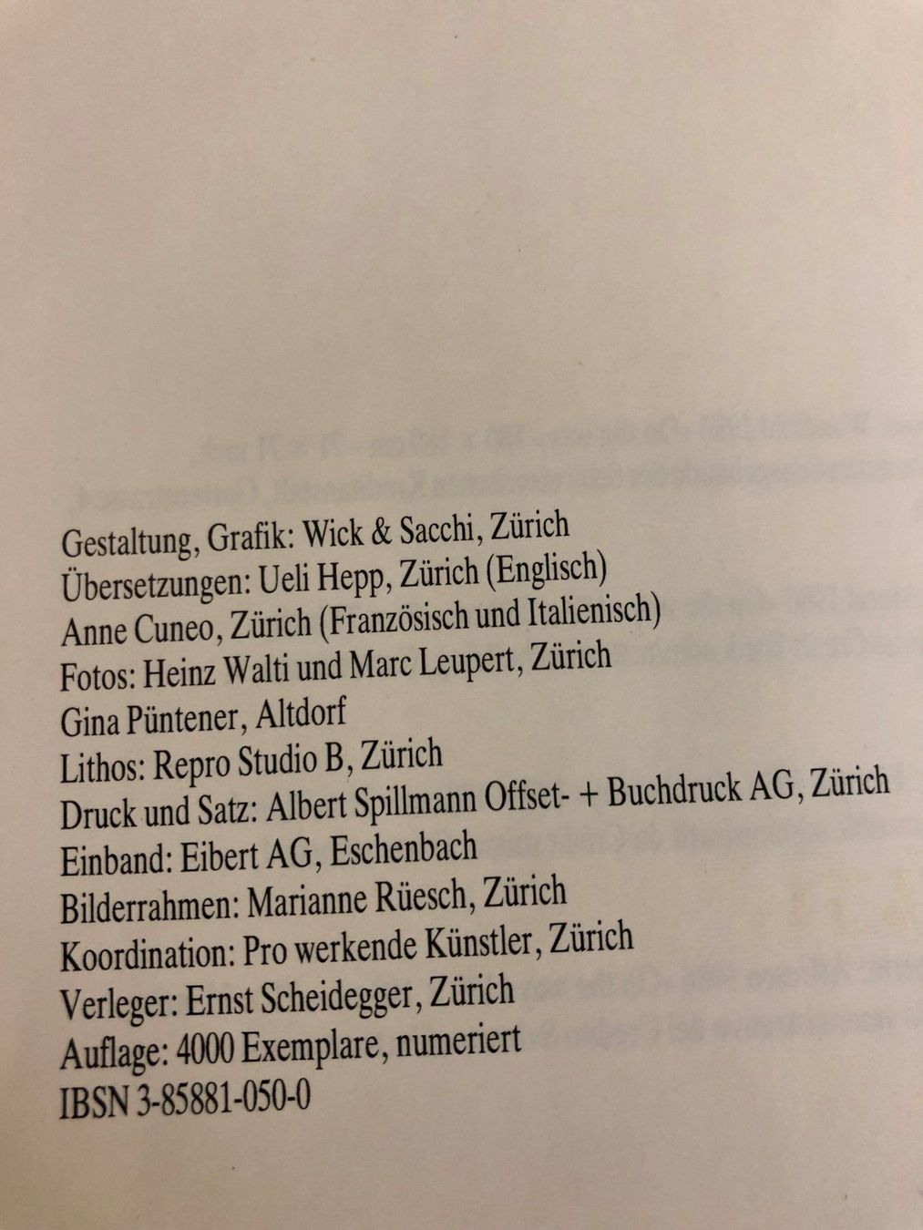 Libri: Urs Huber Kunstbuch handsigniert 1993 – Usato da kriens venduto da bst999 8