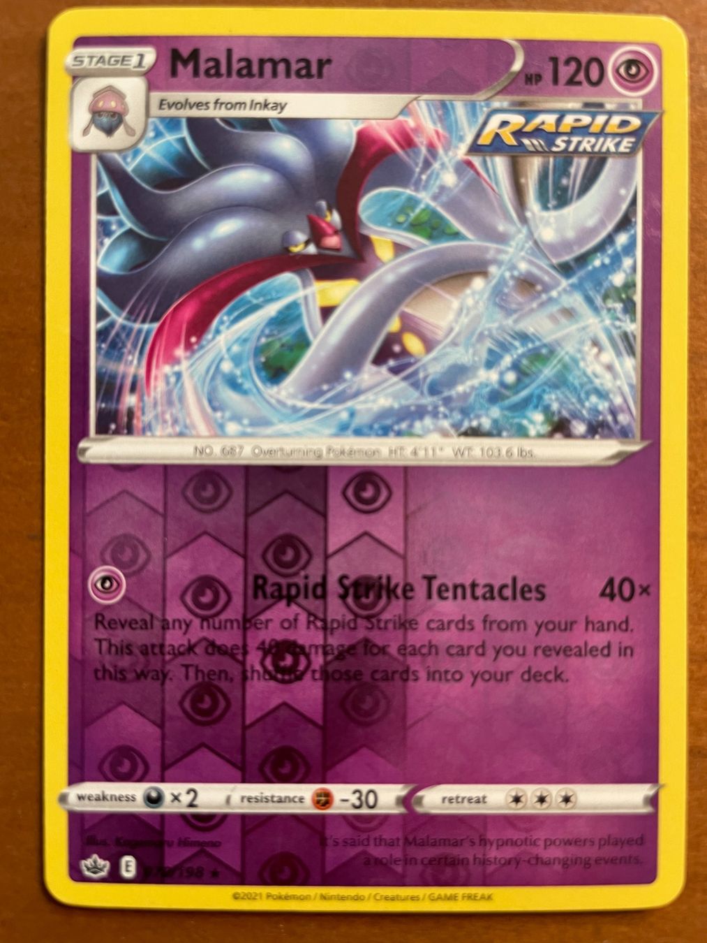 Pokémon Carte collezionabili: Pokemon Malamar Reverse (Versand gratis) – Nuovo (secondo la descrizione) da Chur venduto da Angerson