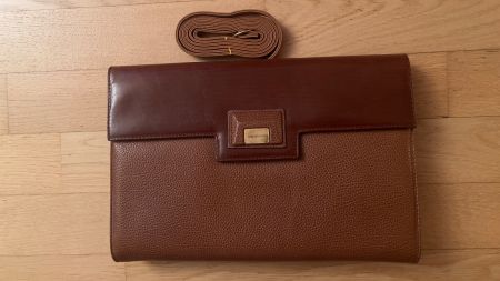 Braune Clutch Tasche