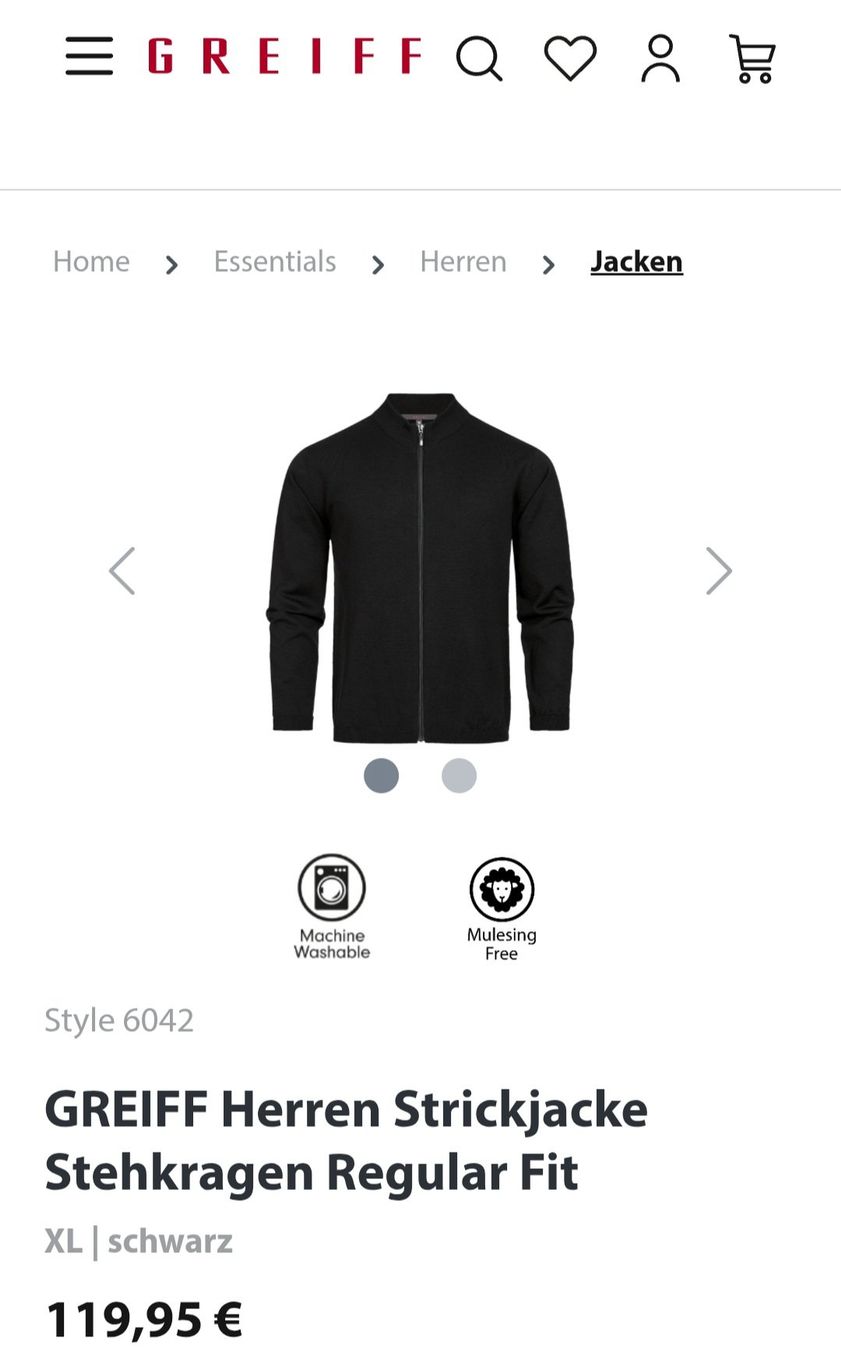 Giacche: GREIFF Herren Strickjacke M Dunkelblau – Usato da Wald ZH venduto da CapLux 1