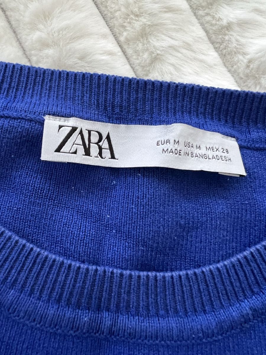 Zara Maglioni & Felpe: ZARA STRICKPULLOVER CROOPED KÖNIGSBLAU S/M – Usato da Basel venduto da theo-g77 2