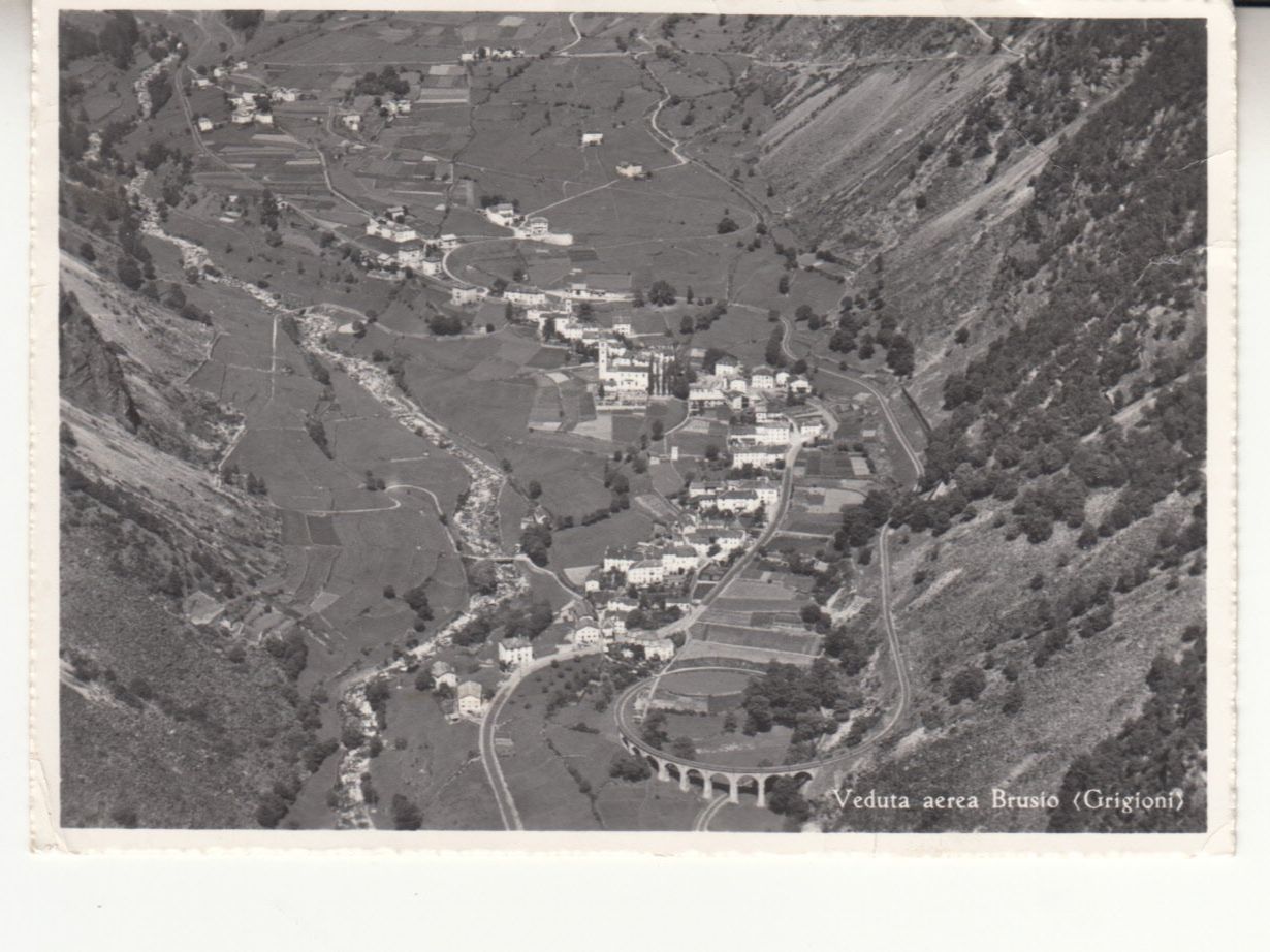 Cartoline postali: Brusio ca. 1950 – Usato da Bürglen TG venduto da StampGraf