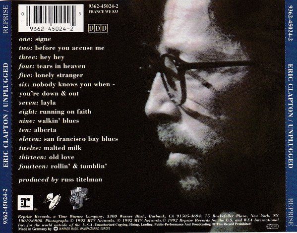 CD: CD Eric Clapton - Unplugged (1992) – Usato da Möriken AG venduto da mineralia 1