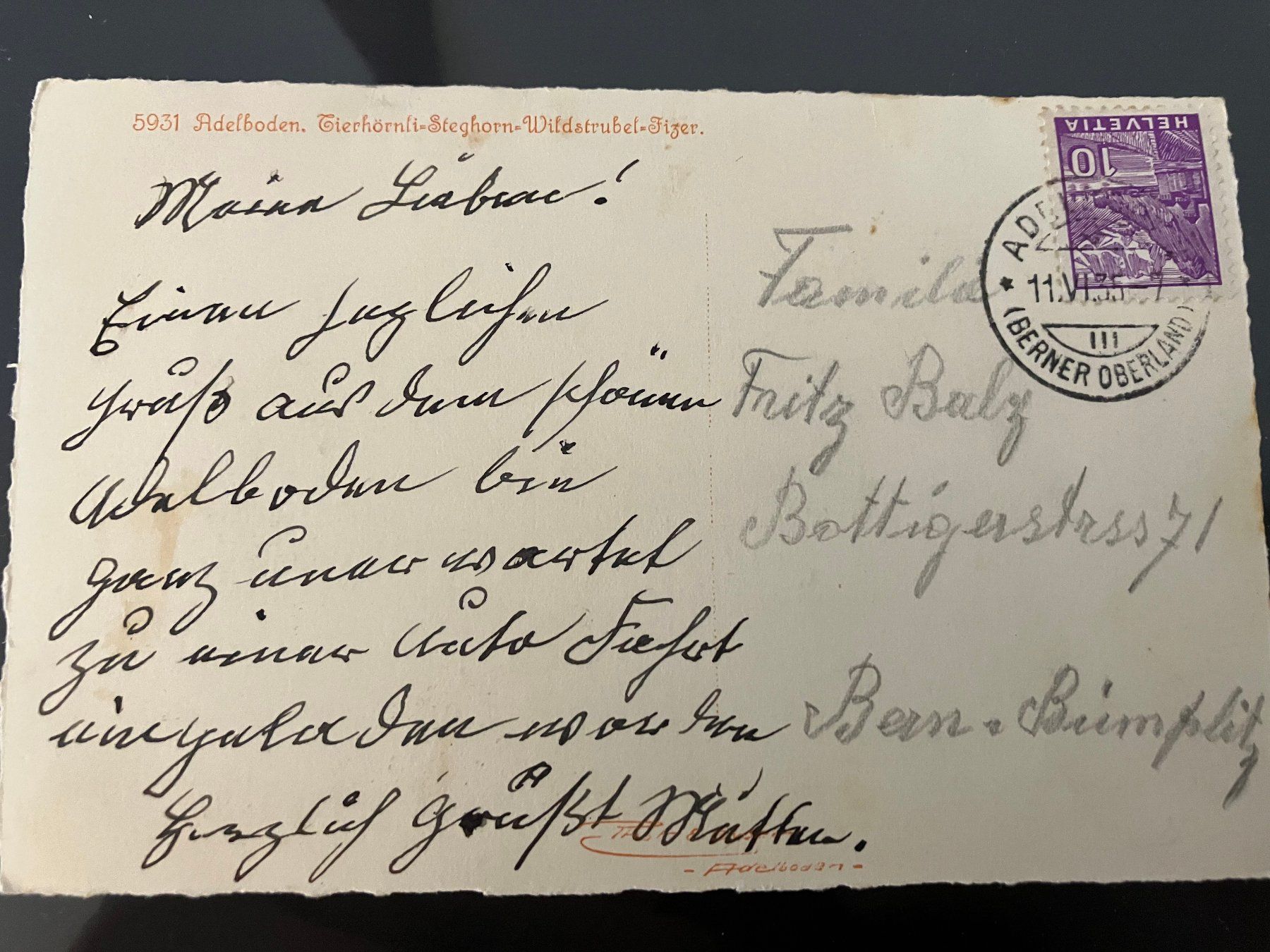 Cartes postales: 2 alte Ansichtskarte von Adelboden – D'occasion à Bolligen par Isebo 3