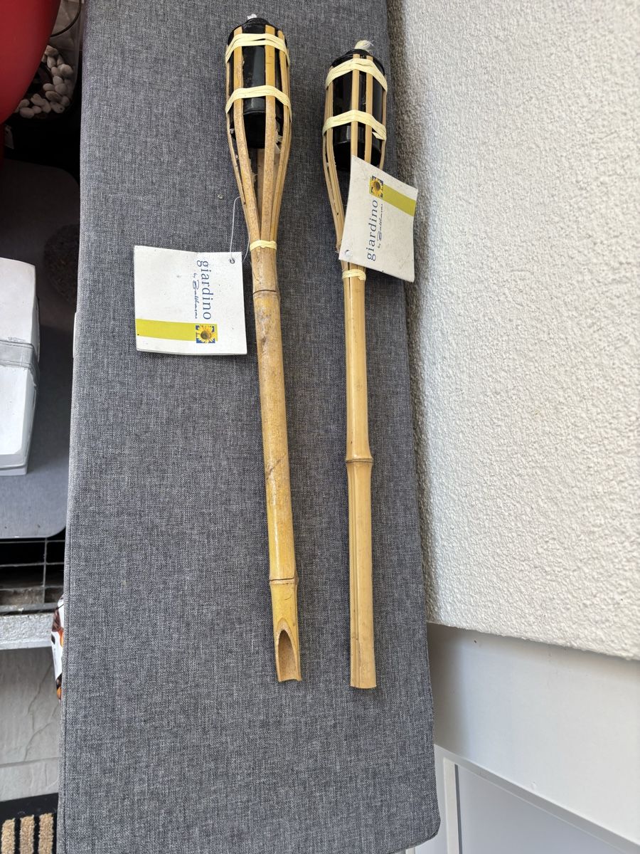 Lampen: 2 torches en bambou  – Neu (gemäss Beschreibung) aus nods von Tozzifan 1