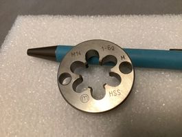 M14 x 1 HSS Schneideisen Filière, unbenutzt MANIGLEY Swiss