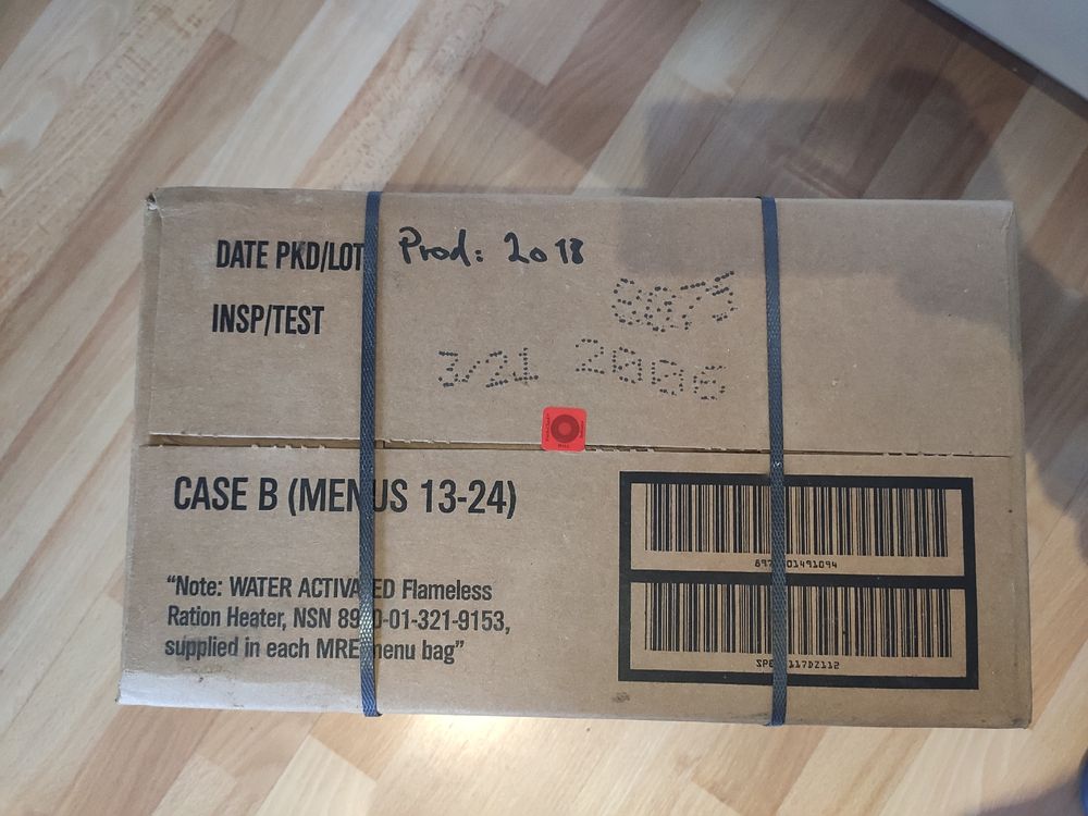 US Army MRE Case B 13-24 (12 Meals) (Neu und originalverpackt) in ...