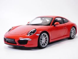 Porsche 911 Carrera S type 991 2012 rot 1/18 Welly