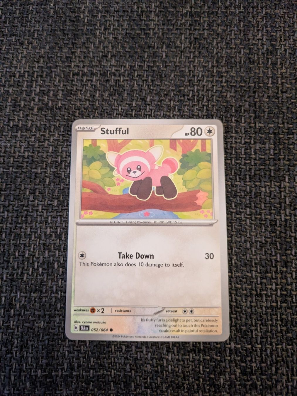 Pokémon Sammelbilder & Trading cards: STUFFUL, SHROUDED FABLE, SFA52, COM, 2024, ENG, NM/MT – Gebraucht aus Losone von AlpineLayer