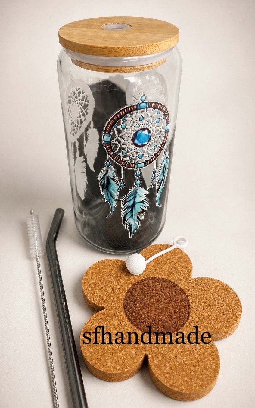Bicchieri: *Dreamcatcher-Relax* Trinkglas - sfhandmade – Nuovo (secondo la descrizione) da Baar venduto da sfhandmade 2