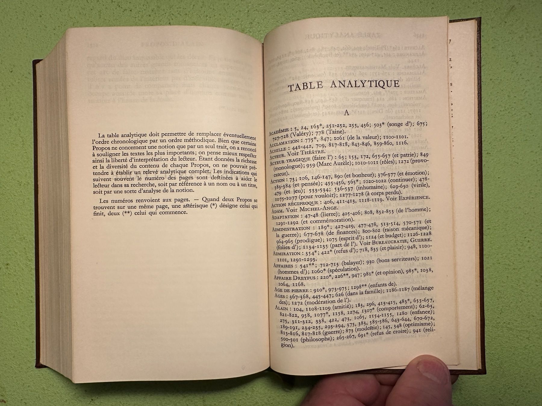 Libri: Alain: Propos. – Usato da Zürich venduto da allp 7
