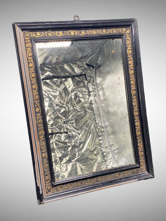 Ancien Grand Miroir Cadre Doré /miroir 19 ème Siècle/old Golden Mirror Imgx1200 4924