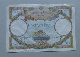 Frankreich ++ 50.- Francs 29.11.1929