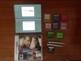 Nintendo DS lite turquoise (ice blue) +  jeux