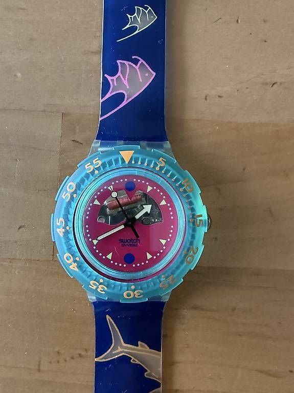 Orologi: UNGETRAGENE SWATCH SCUBA HAPPY FISH – Usato da Bäch SZ venduto da Captein 1