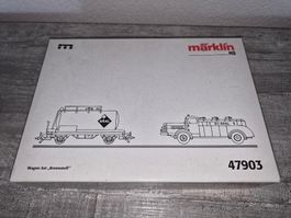 Märklin Leerkarton / OVP (1x) Nr.  47903 Wagenset Brennstoff