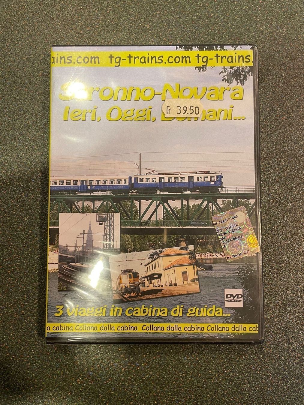 Tutti i DVDs: DVD Eisenbahn Saronno Novara TG trains – Nuovo e nell'imballaggio originale da Chiasso venduto da Carrara-Modellismo