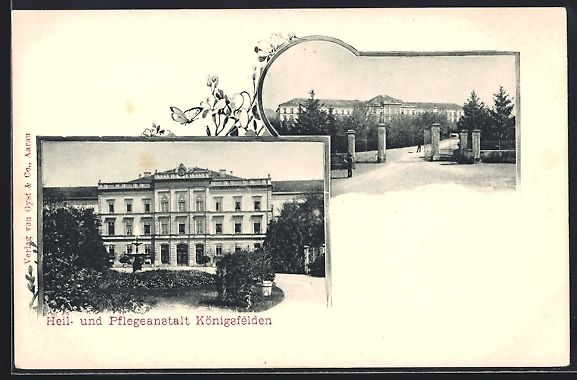 Cartoline postali: Königsfelden, Heil- und Pflegeanstalt,  – Usato da Berlin venduto da bartko-reher