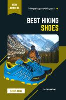 Wanderschuhe blau gelb Grösse 38 praktisch neu