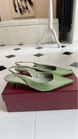 Grüne Zara Slingpumps Gr. 38 -  für den Frühling! Ungetragen
