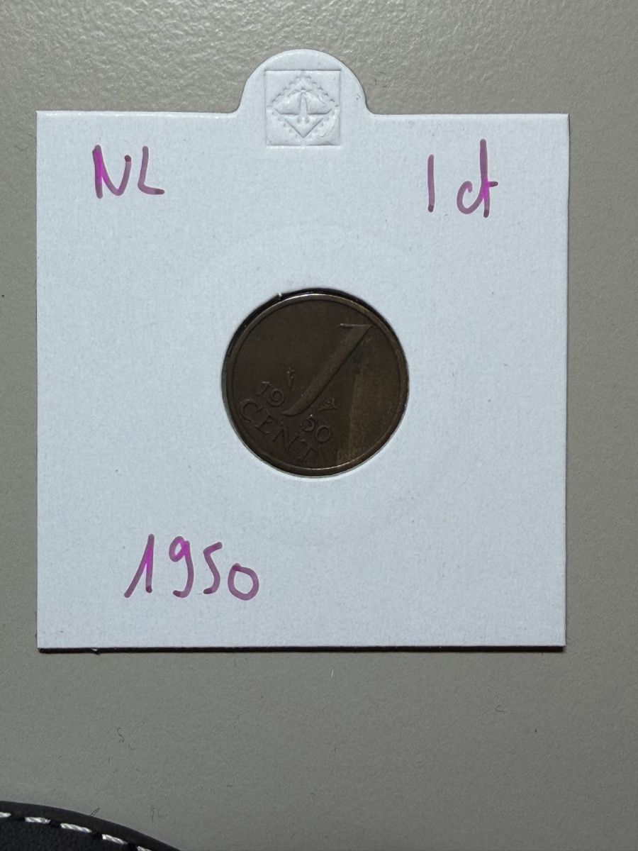 Alle Münzen: Pays-Bas - 1 cent - 1950 – Gebraucht aus Payerne von Mike1682