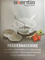 Passiermaschine Flotte Lotte zerkleinerer mit Wechsel Reibe